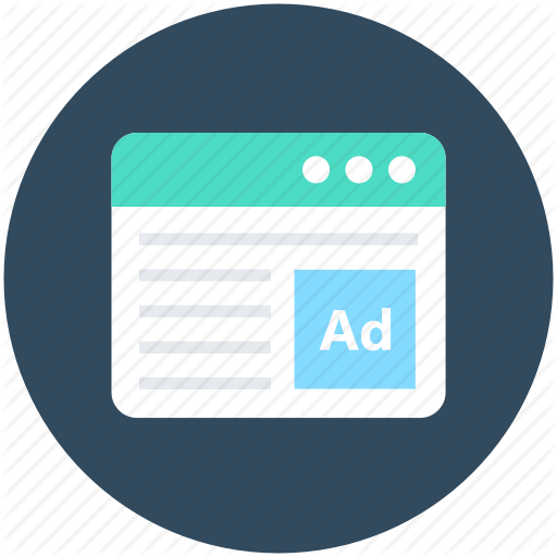 Ad Screen, Advertisement, Advertising, Online Ad, Web Ad Icon