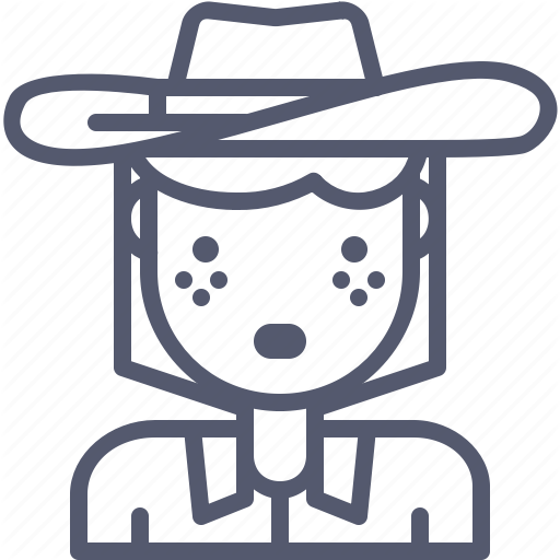 Cowgirl, Farmer, Hat, Horseman, Western Icon