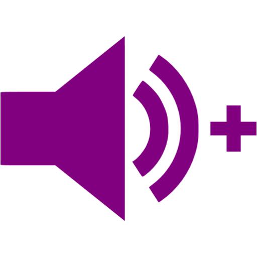 Purple Audio Add Icon