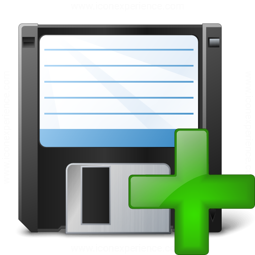 Iconexperience V Collection Floppy Disk Add Icon