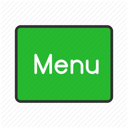 Home, Menu, Notification, Setting Icon