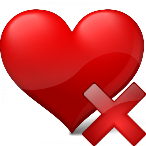 Iconexperience V Collection Heart Delete Icon