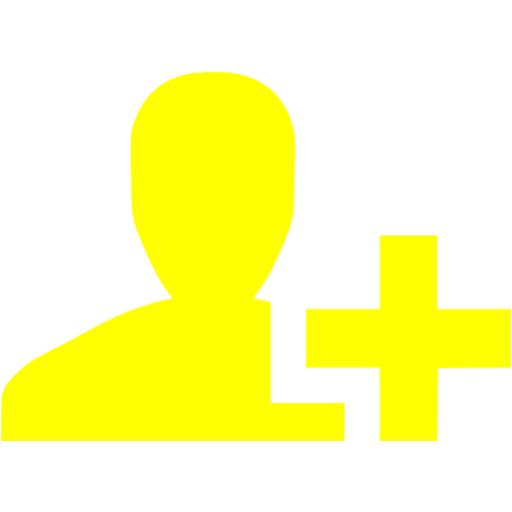 Yellow Add User Icon