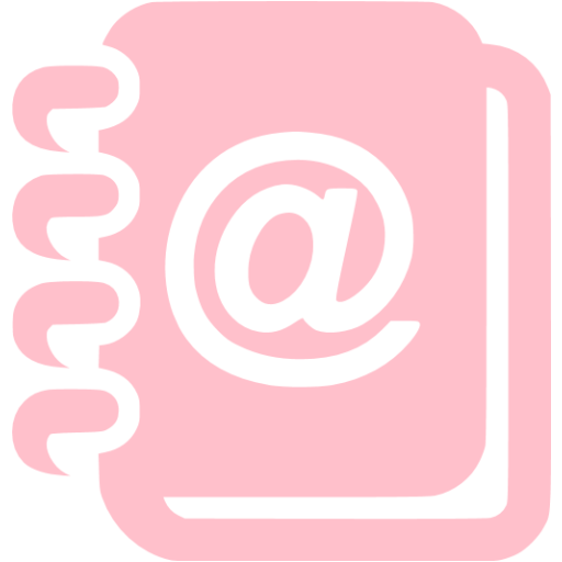 Pink Address Book Icon