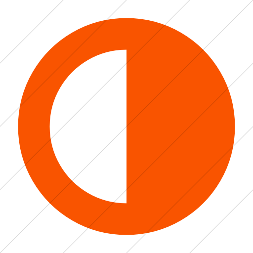 Simple Orange Bootstrap Font Awesome Adjust Icon