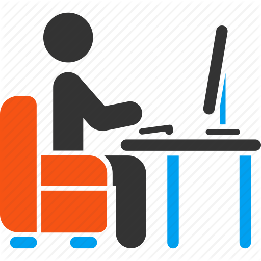 Administrator, Armchair, Blogger, Boss, Coder, Desk, Office Icon