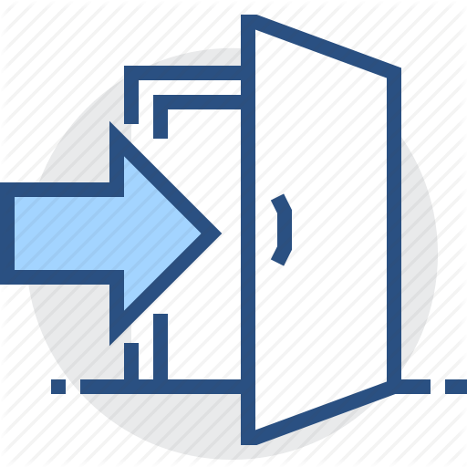 Access, Admission, Door, Entry, Login, Open, Sign Icon