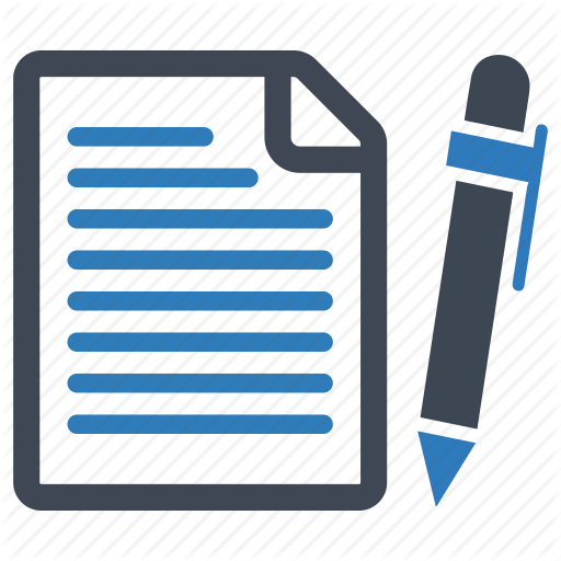 Admission Form, Contract, Document, School Test Icon