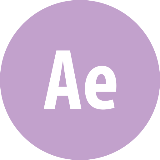 Adobe, Aftereffects, Round Icon