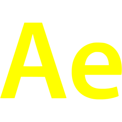 Yellow Adobe After Effects Icon