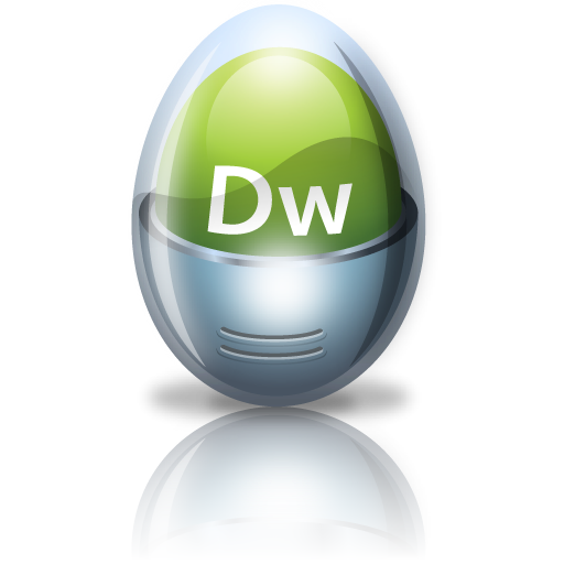 Adobe, Dreamweaver, Egg Icon