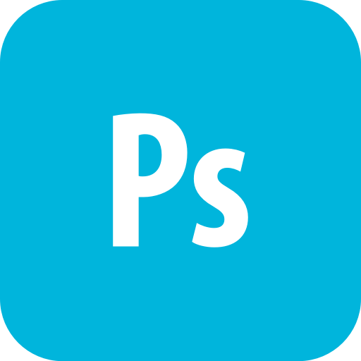 Adobe, Photoshop, Rounded Icon