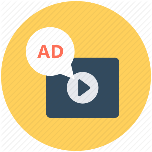 Ad, Media, Multimedia, Video Ads, Video Advertising Icon
