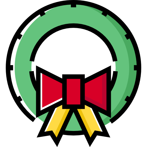 Wreath, Christmas, Advent Icon