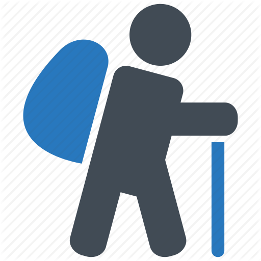 Adventure, Hike, Hiking, Travel, Trekking Icon