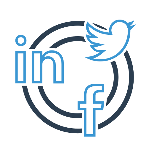 Communication, Linkedin, Advertising Icon