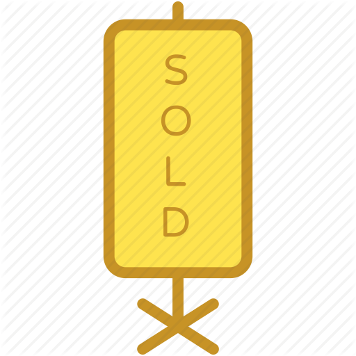 Property Sold, Signage, Sold, Sold Advertisement, Sold Signboard Icon