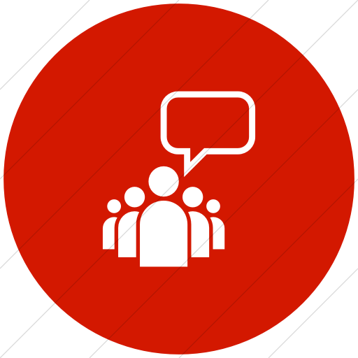 Flat Circle White On Red Ocha Humanitarians Activity