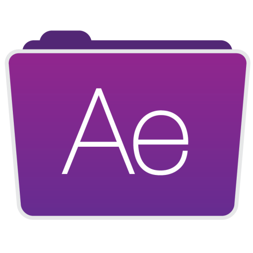 After Effects Folder Icon Adobe Folders Style Iconset Hamza
