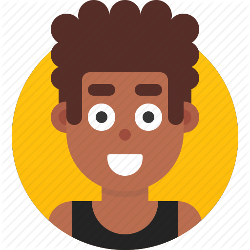 African American, Avatar, Emotion, Head, Man, Teenager, User Icon