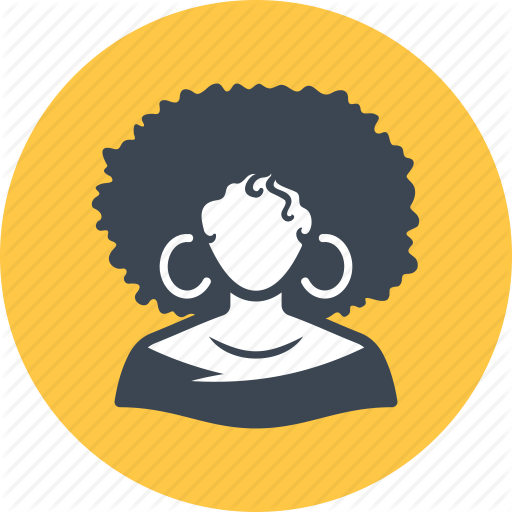 Afro American, Avatar, Woman Icon