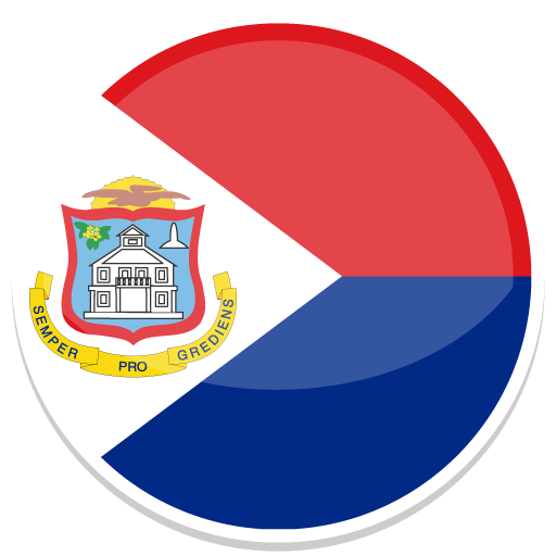 Sint Maarten Icon Round World Flags Iconset Custom Icon Design