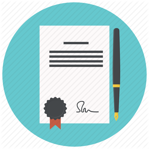 Contract, Paper, Agreement, Business, Document, Pencil, Icon