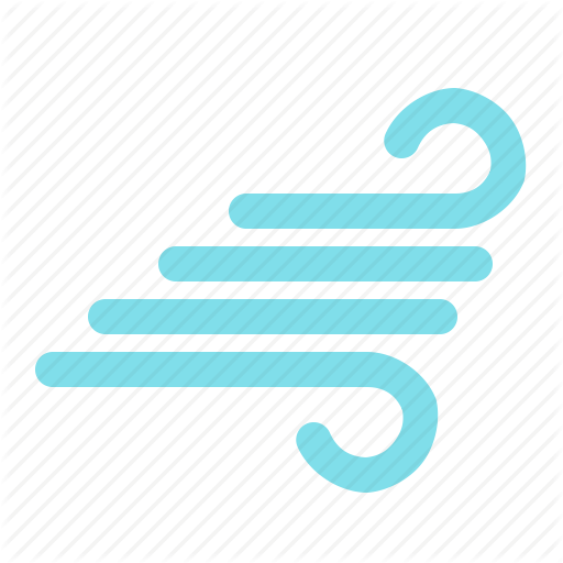 Air, Weather, Wind, Windy Icon