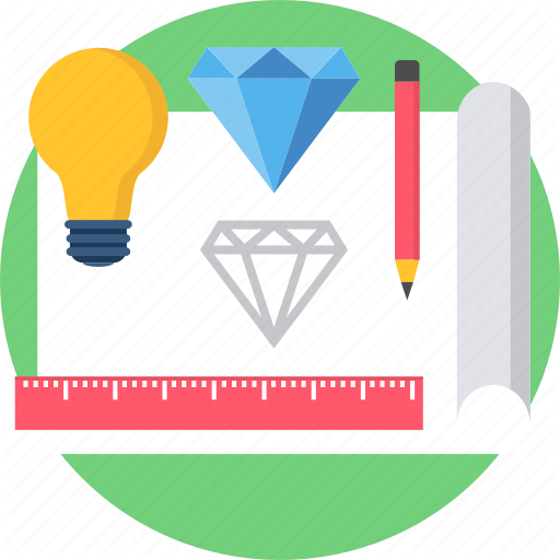 Creative, Creativity, Design, Designing, Quality, Work Icon