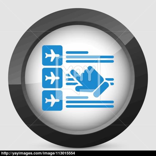 Airline Booking Icon Vector
