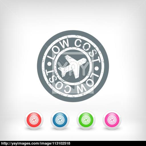 Lowcost Airline Icon Vector