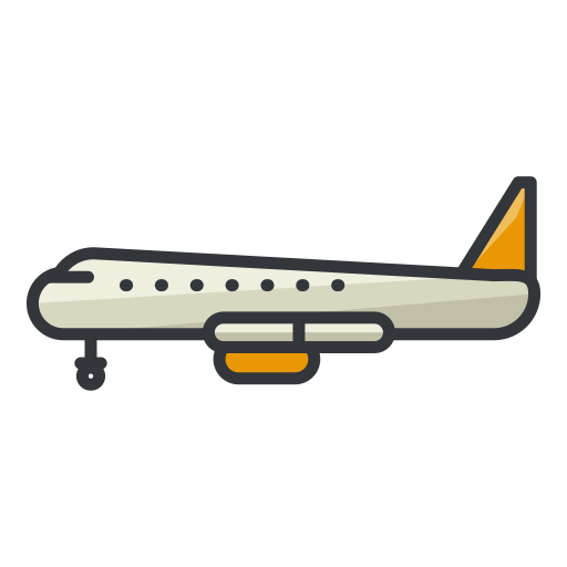 Plane, Airplane Icon Free Of Free Filled Outline