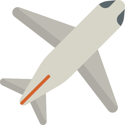 Transportation, Flight, Airplane Icon