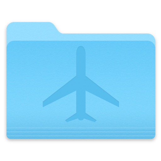 Yosemite Airplane Folder Icon
