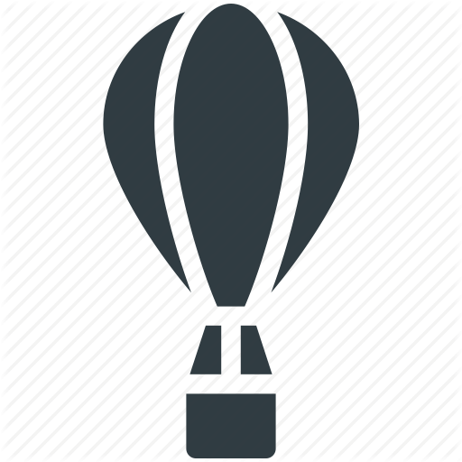 Airplay, Fly, Hot Air Balloon, Sky Diving, Travel Icon