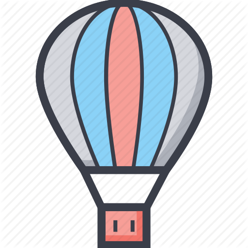 Airplay, Hot Air Balloon, Parachute, Sky Diving, Travel Icon