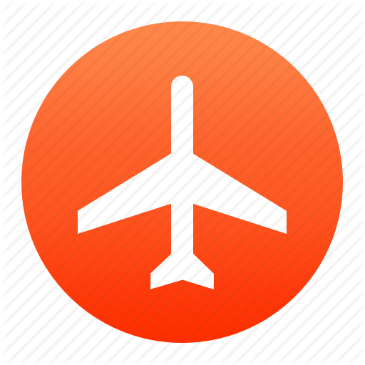 Aeroplane, Aircraft, Airplane, Airport, Flight, Plane, Red Icon