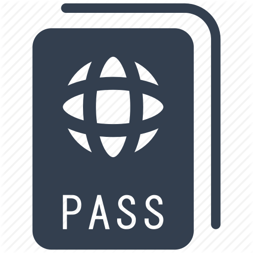 Airport, Pass, Passport Icon
