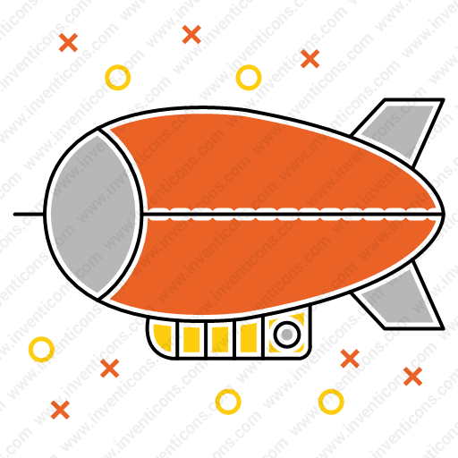 Download Zeppelin,airship,transport,vehicle,blimp Icon Inventicons