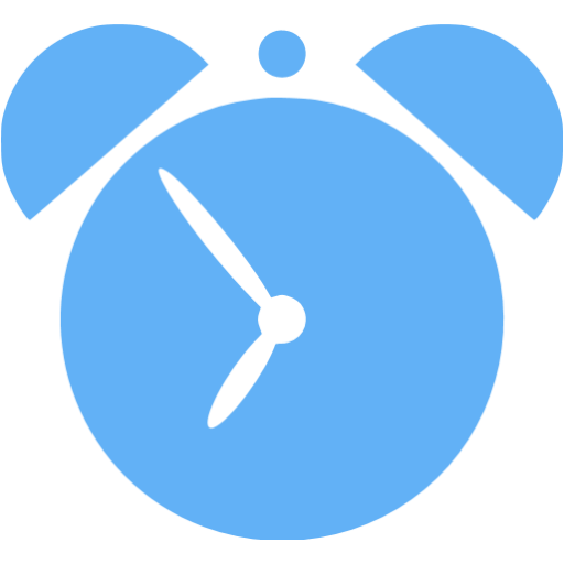 Tropical Blue Alarm Clock Icon