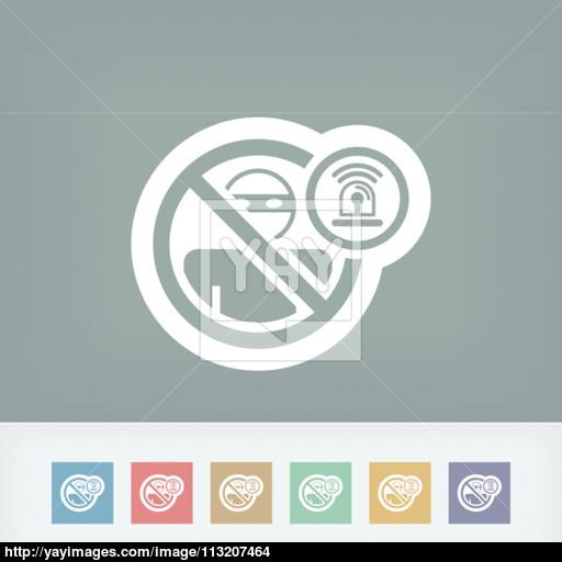 Thief Alarm Icon Vector