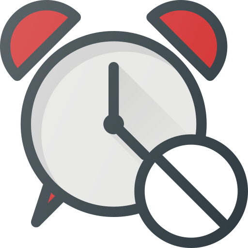 Time, Clock, Disable, Alarm, Sound Icon Free Of Free Set Color Outline