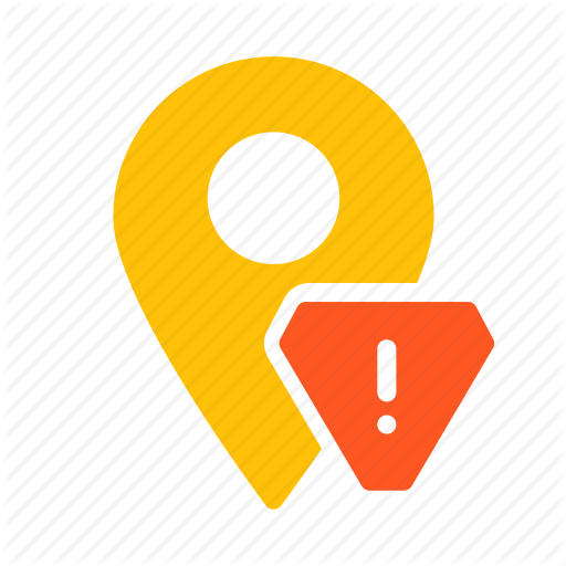 Alert, Location, Map, Marker, Pin, Warning Icon