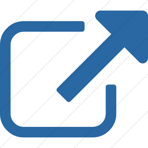 Simple Blue Bootstrap Font Awesome External Link Icon