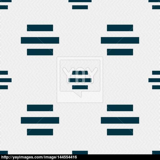 Center Alignment Icon Sign Seamless Abstract Background