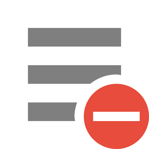 List, Remove, All Icon Free Of Super Flat Remix Actions