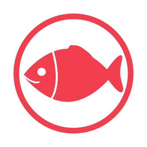 Fish, Allergen, Food Allergy Icon Free Of Food Alergy Red