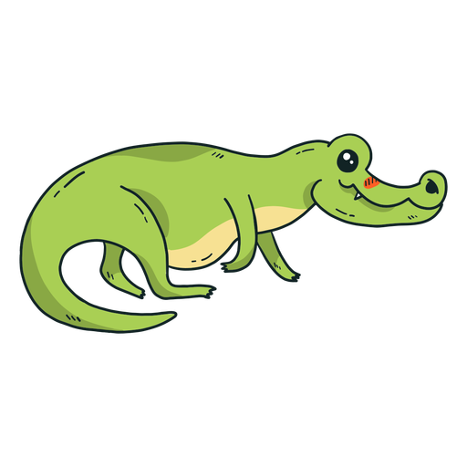 Cute Crocodile Alligator Tail Fang Flat