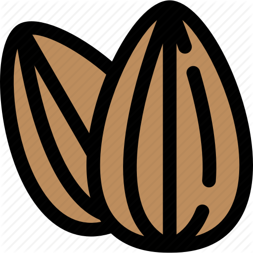 Almond, Food, Healthy, Nut, Snack Icon