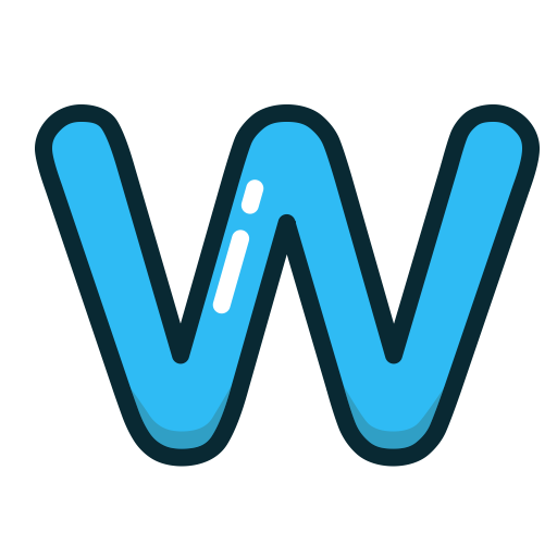W, Letters, Blue, Letter, Alphabet Icon
